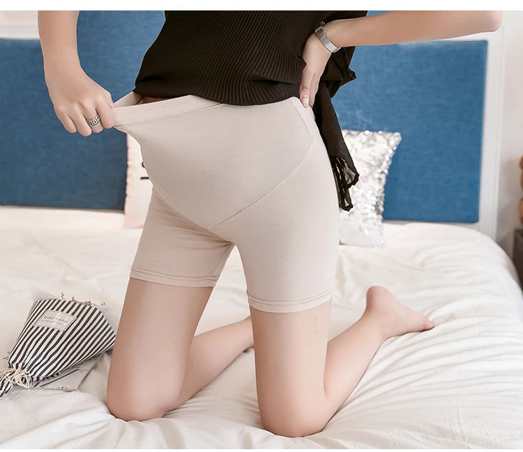 Legging d'Été Fin en Fibre de Bambou pour Femme Enceinte - le coffre a jouets- Beige / L 55-65kg