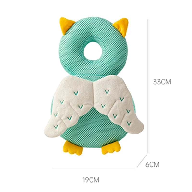 Coussin de Protection pour la Tête de Bébé - Sac à Dos Anti-Chute en Coton PP Doux, Dessin Animé | Protection Sécurité Enfant 1-3 Ans - le coffre a jouets- 12