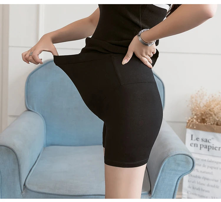 Legging d'Été Fin en Fibre de Bambou pour Femme Enceinte - le coffre a jouets- Blanc / L 55-65kg