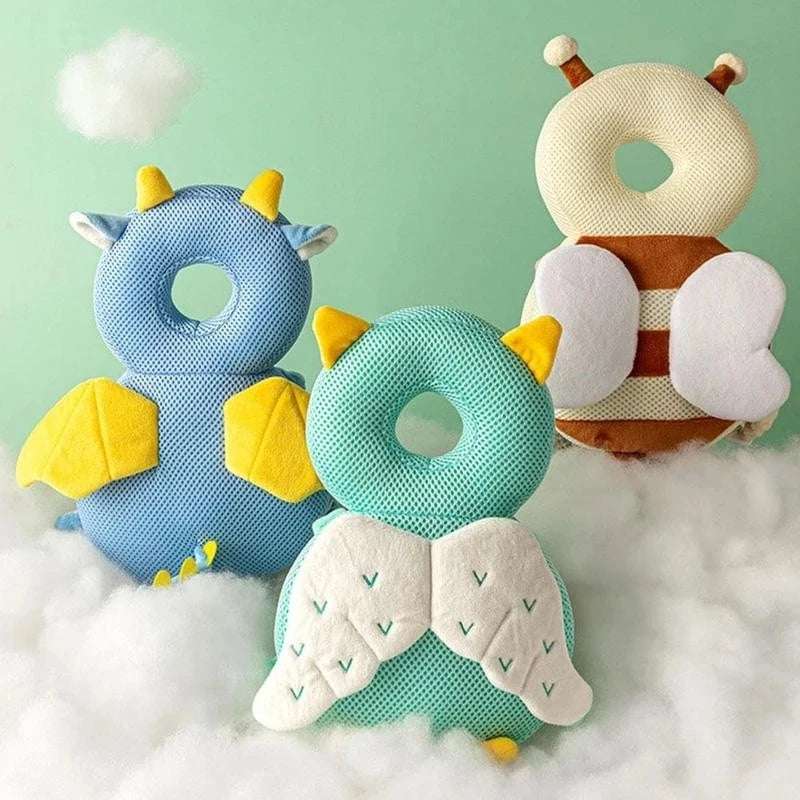 Coussin de Protection pour la Tête de Bébé - Sac à Dos Anti-Chute en Coton PP Doux, Dessin Animé | Protection Sécurité Enfant 1-3 Ans - le coffre a jouets- 12