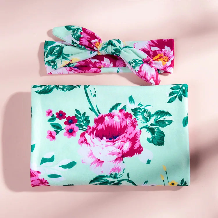 Ensemble d’emmaillotage pour maman et bébé - Élégance et confort réunis 🌸