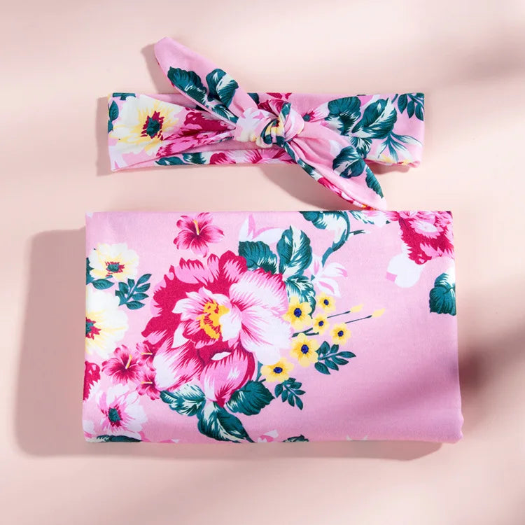 Ensemble d’emmaillotage pour maman et bébé - Élégance et confort réunis 🌸