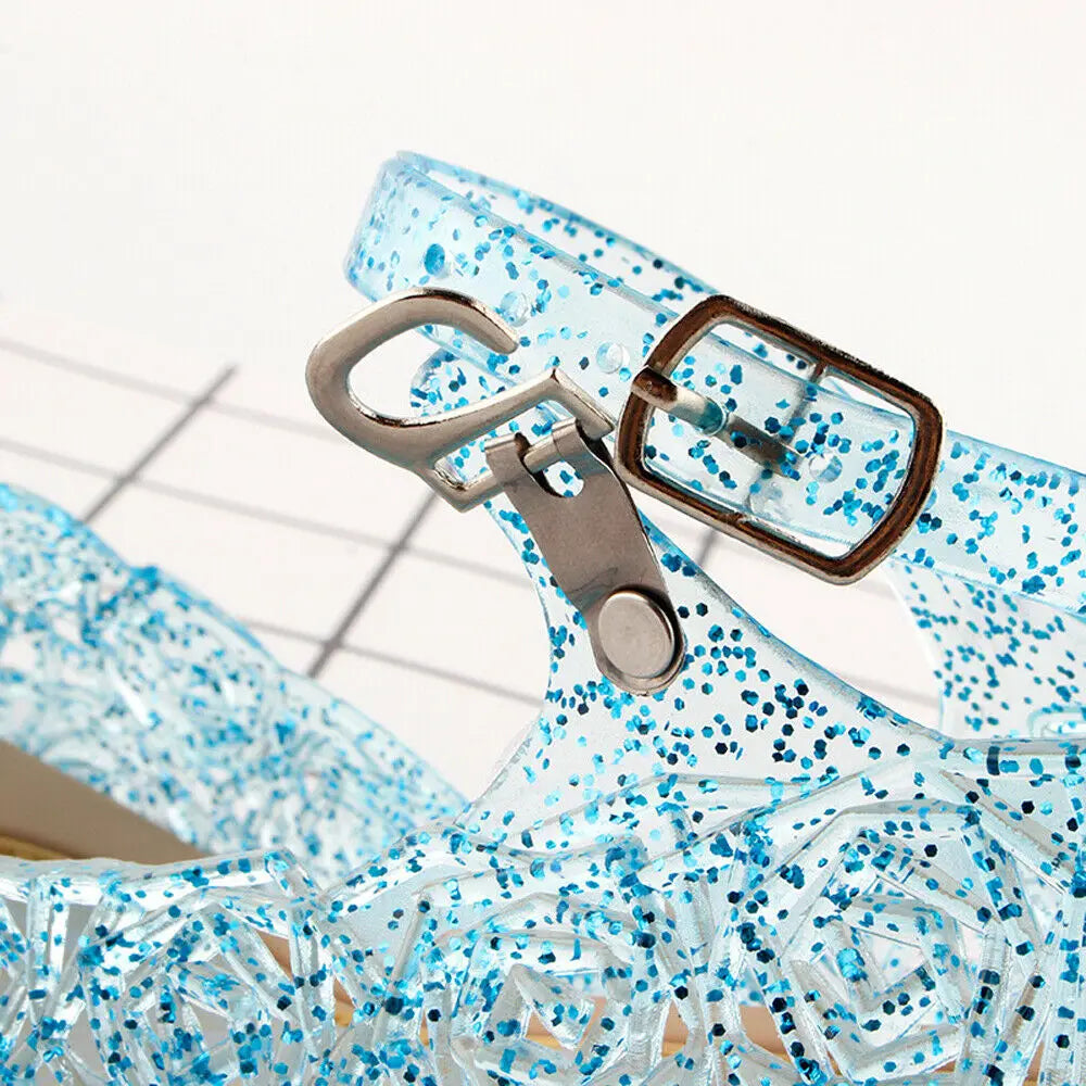 Sandales en cristal pour enfants - le coffre a jouets- Violet / 26