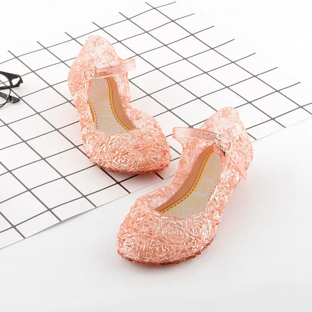 Sandales en cristal pour enfants - le coffre a jouets- Rose / 29