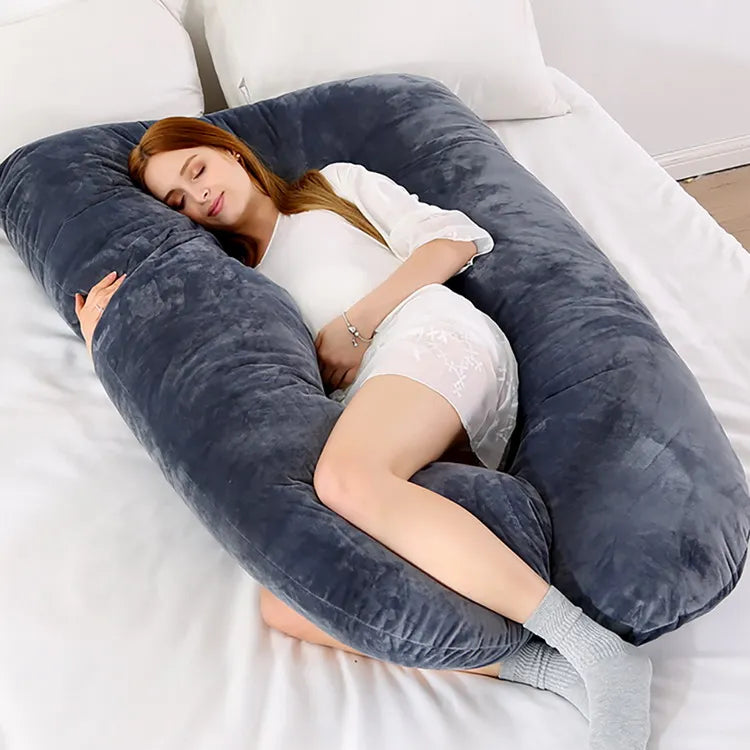 Oreiller de Grossesse Doux pour Femme Enceinte, Heart de Grossesse, ALTERSupport d'Allaitement pour le Sommeil, Livraison Directe, 120x70cm