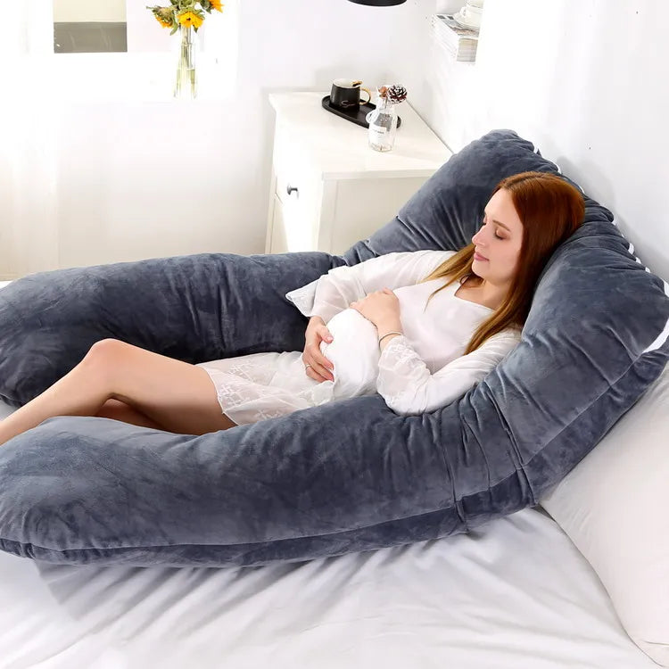 Oreiller de Grossesse Doux pour Femme Enceinte, Heart de Grossesse, ALTERSupport d'Allaitement pour le Sommeil, Livraison Directe, 120x70cm