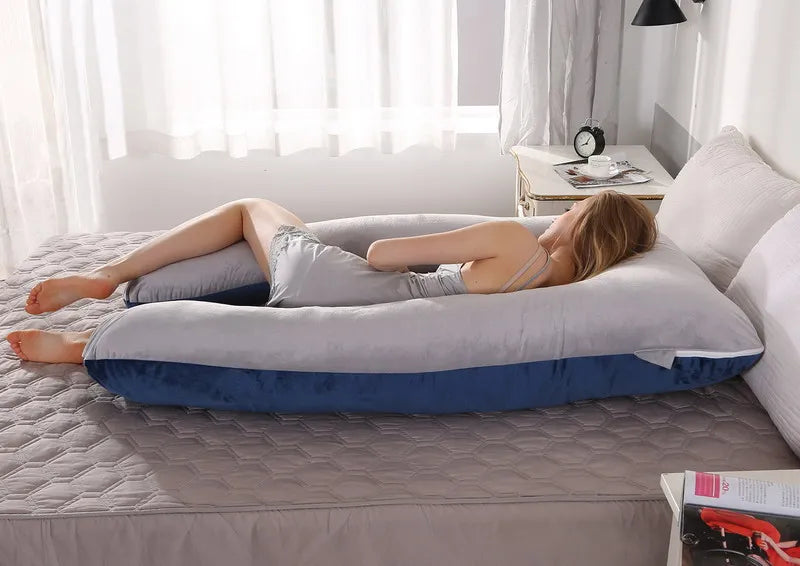 Oreiller de Grossesse Doux pour Femme Enceinte, Heart de Grossesse, ALTERSupport d'Allaitement pour le Sommeil, Livraison Directe, 120x70cm