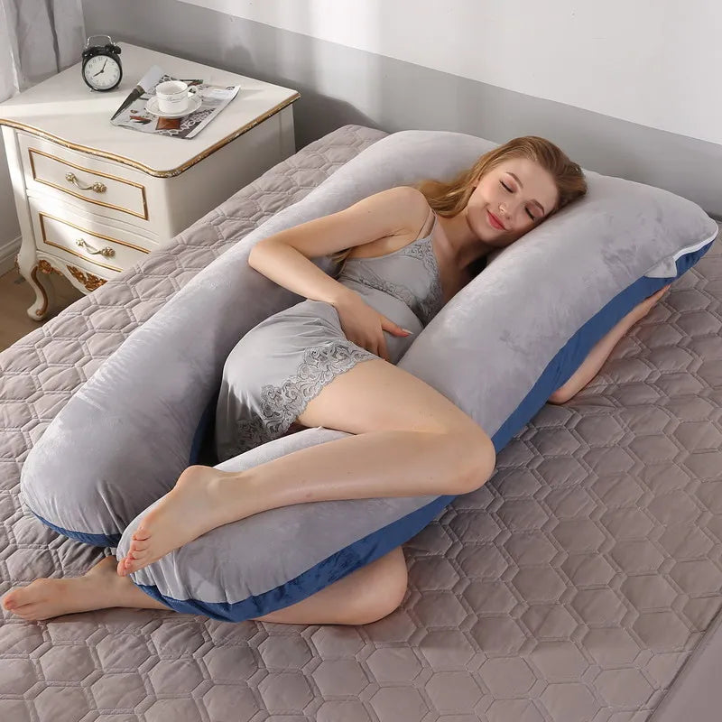 Oreiller de Grossesse Doux pour Femme Enceinte, Heart de Grossesse, ALTERSupport d'Allaitement pour le Sommeil, Livraison Directe, 120x70cm