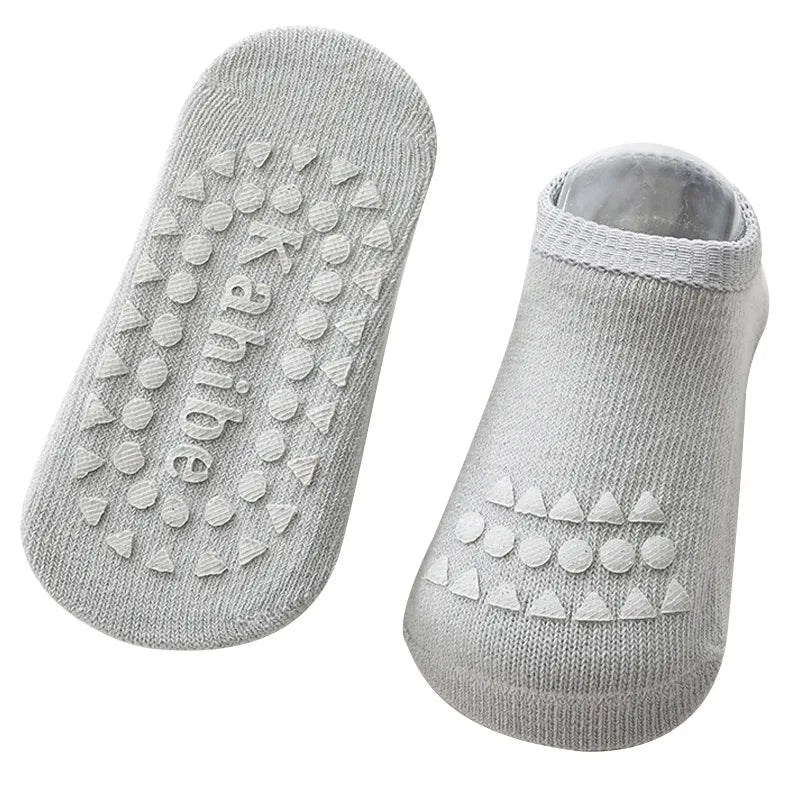 Ensemble Genouillères et Chaussettes Antidérapantes Bébé - Protection pour Rampement | Unisexe pour Filles et Garçons - le coffre a jouets- bleu / M(1-3ans)
