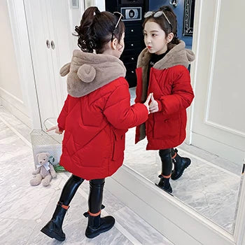 Veste d'hiver grande taille pour filles - le coffre a jouets- Comme la photo 18 / 7T-8T(140)