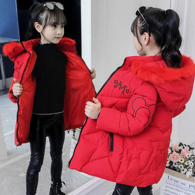 Veste d'hiver grande taille pour filles