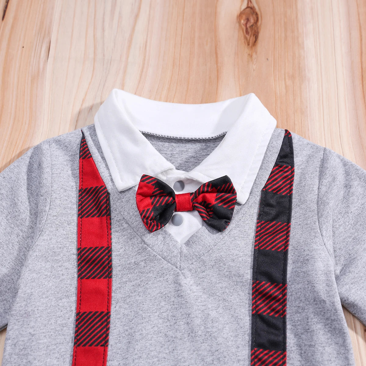 Ensemble Vêtements de Noël Bébé 3 Pièces (0-18 Mois) - le coffre a jouets- Rouge / 3-6M