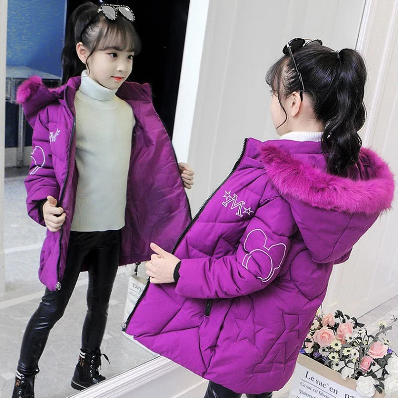 Veste d'hiver grande taille pour filles