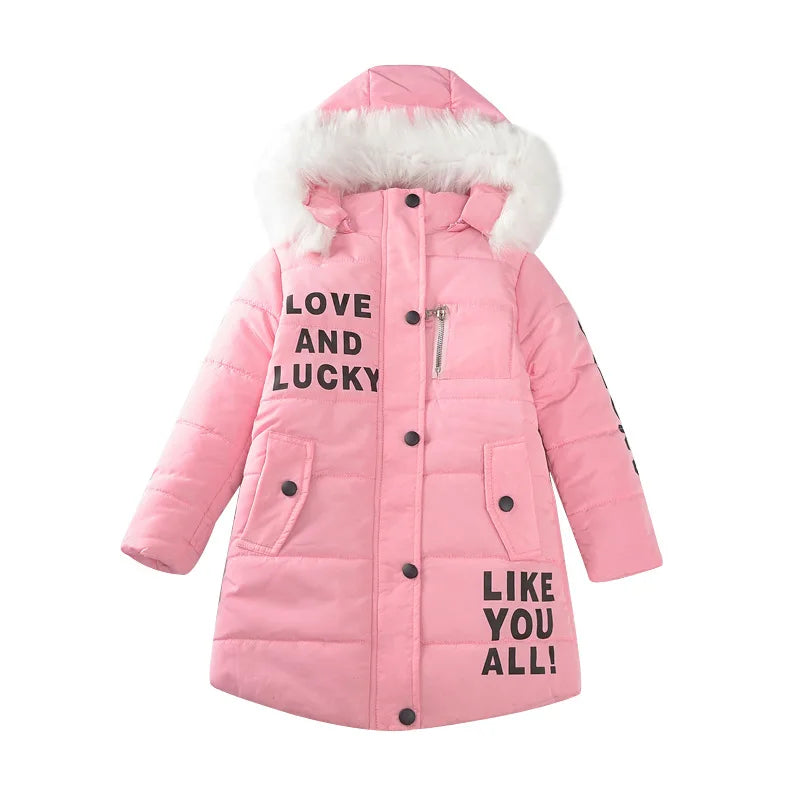 Veste d'hiver grande taille pour filles
