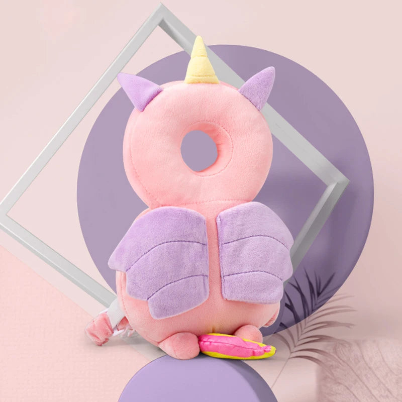 Coussin de Protection pour la Tête de Bébé - Sac à Dos Anti-Chute en Coton PP Doux, Dessin Animé | Protection Sécurité Enfant 1-3 Ans - le coffre a jouets- 13