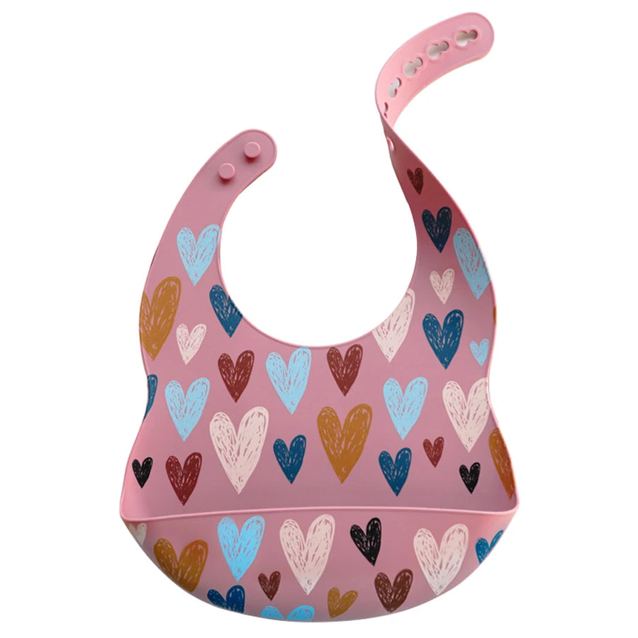 Bavoir bébé silicone anti-taches – De 0 à 6 ans