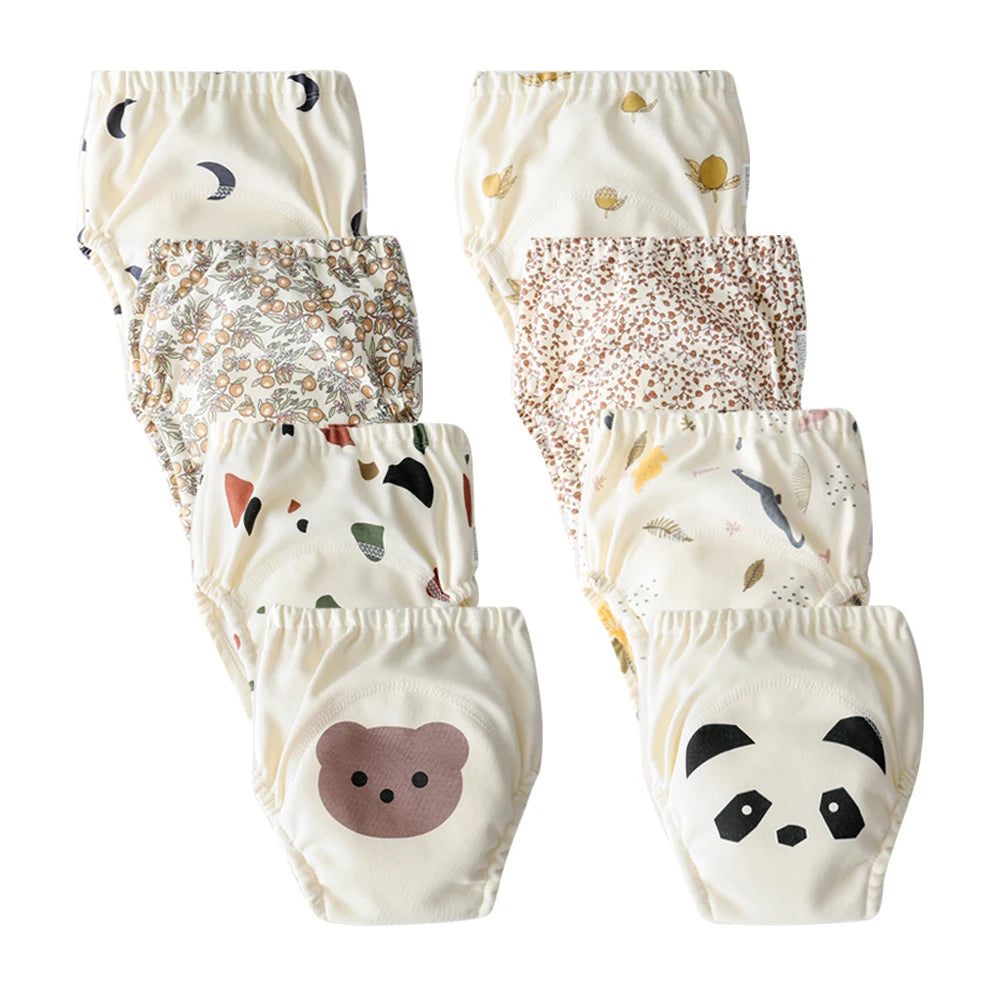 Culotte d’Entraînement Lavable pour Bébé – Lot de 8 pièces