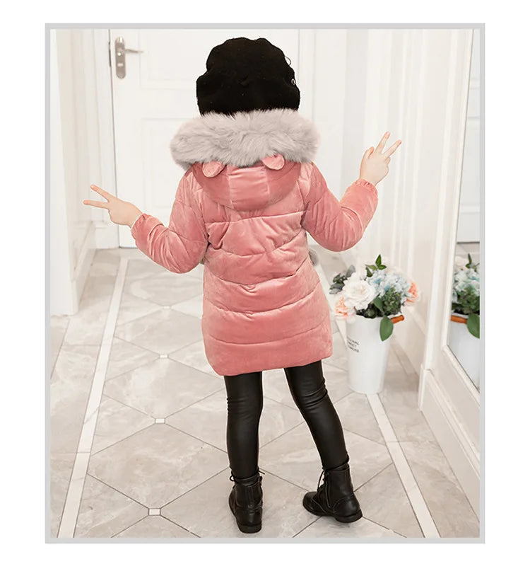 Veste d'hiver grande taille pour filles