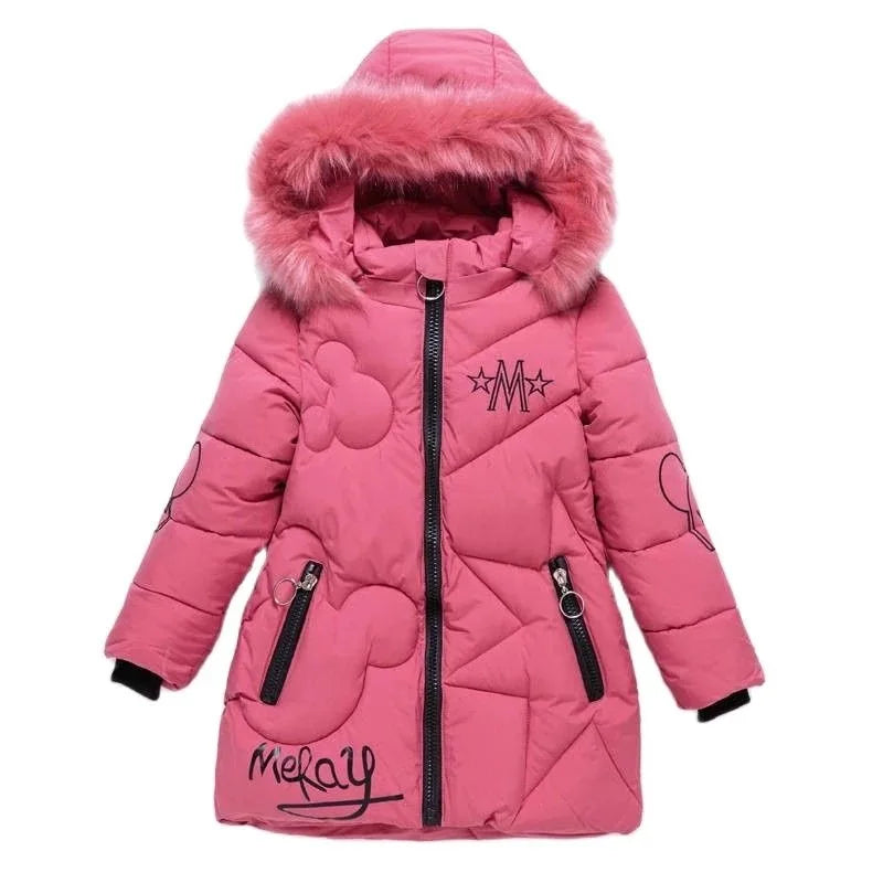 Veste d'hiver grande taille pour filles - le coffre a jouets- Comme la photo / 7T-8T(140)