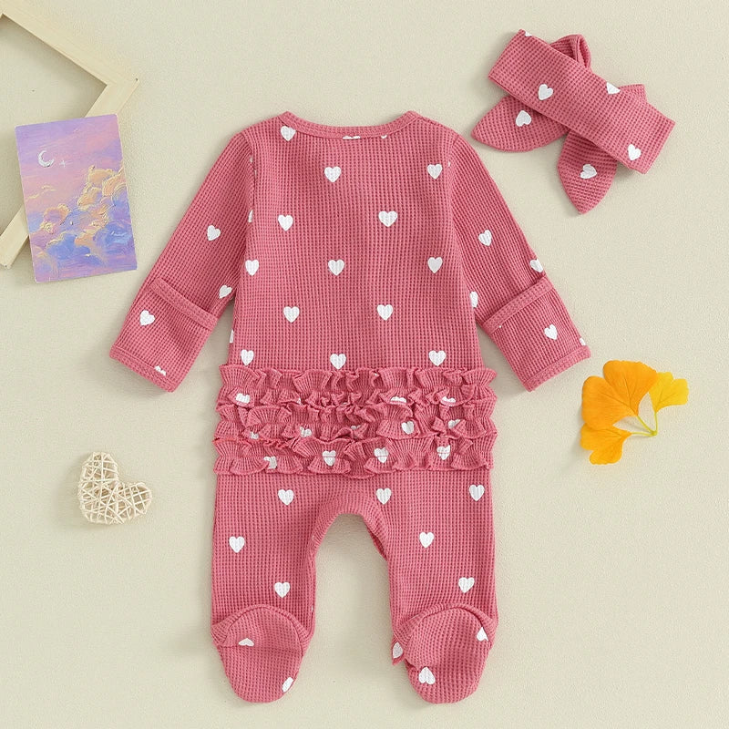 Pudcoco-Combinaison à manches longues pour bébé fille - le coffre a jouets- Beige / 6M