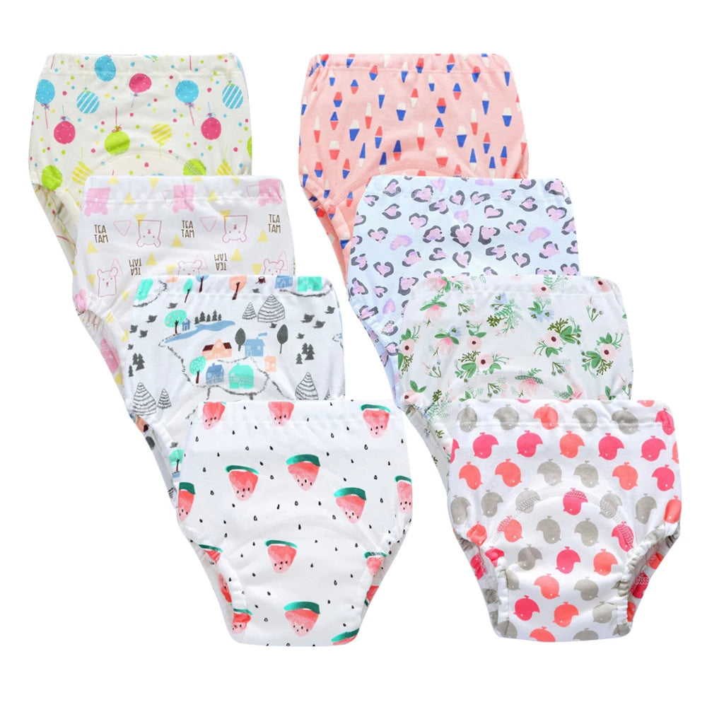 Culotte d’Entraînement Lavable pour Bébé – Lot de 8 pièces