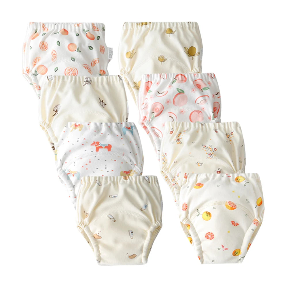 Culotte d’Entraînement Lavable pour Bébé – Lot de 8 pièces