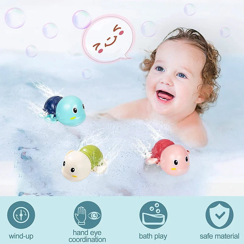 Jouets de Bain Bébé - Baleine et Tortue Nageuses | Amusement Aquatique pour Enfants - le coffre a jouets- baleine verte