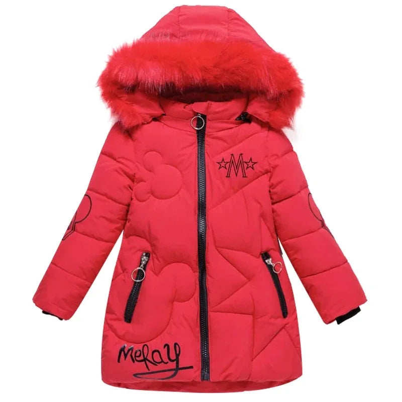 Veste d'hiver grande taille pour filles - le coffre a jouets- Comme la photo / 7T-8T(140)
