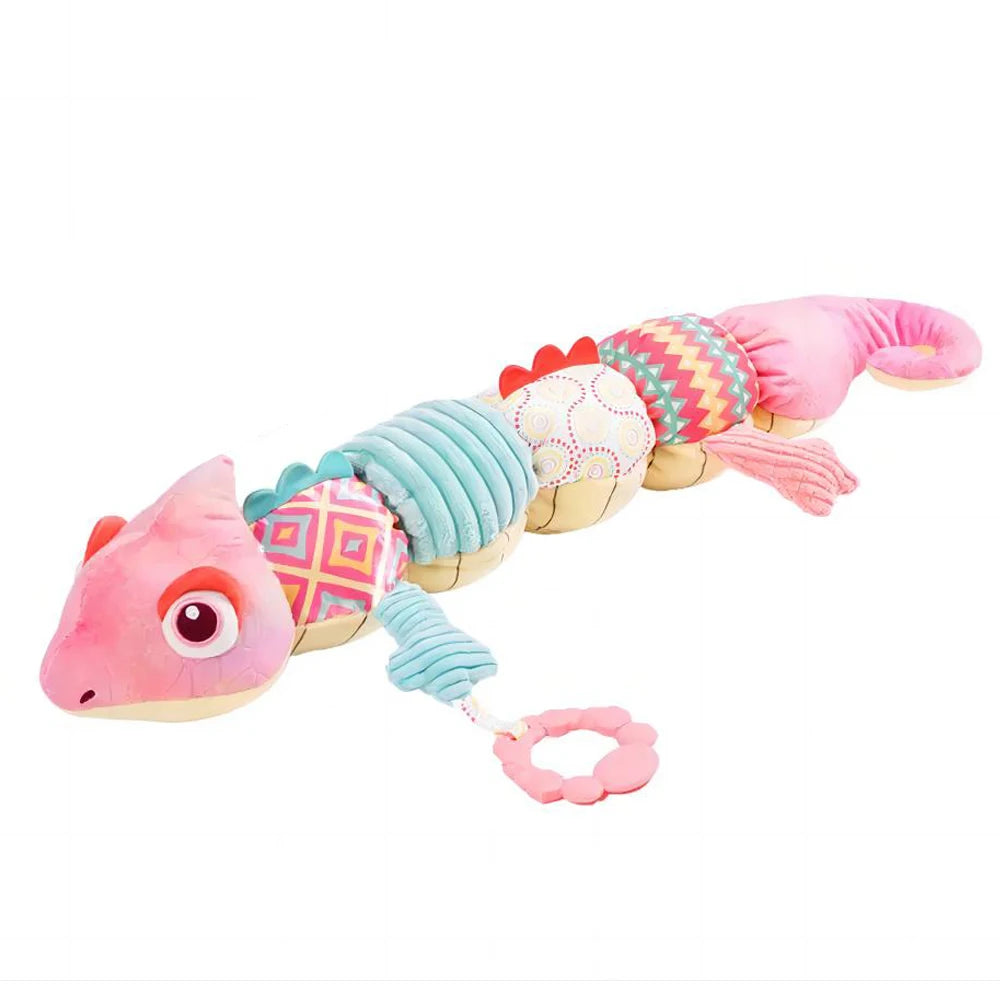 Hochet Musical en Peluche pour Bébé - Jouet Sensoriel pour Nouveau-né | Cadeau pour Tout-Petits - le coffre a jouets- rose 1094