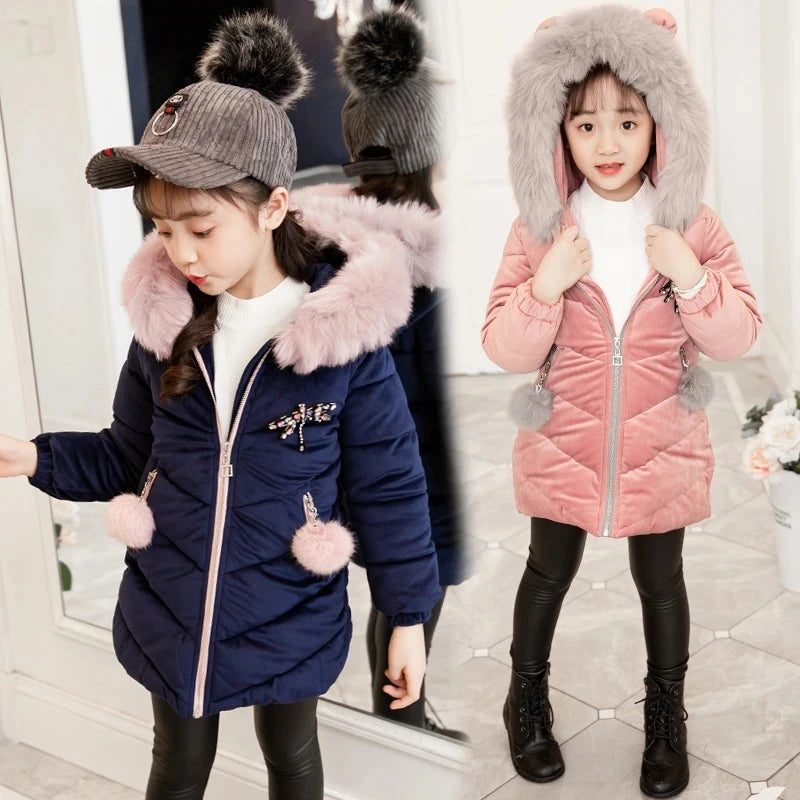 Veste d'hiver grande taille pour filles