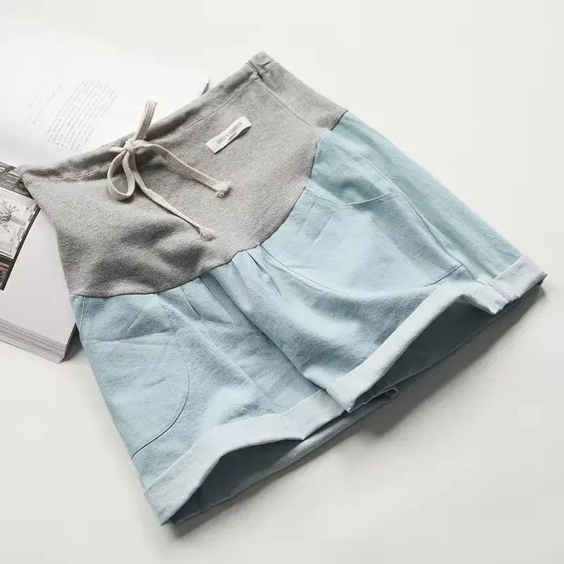 Pantalon d'Été pour Femmes Enceintes - le coffre a jouets- bleu clair / XL