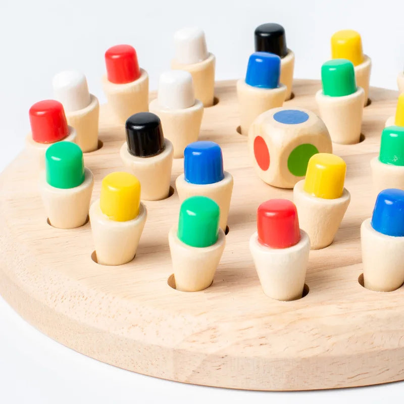 Bâton de mémoire en bois Montessori – Jeu éducatif pour enfants & adultes