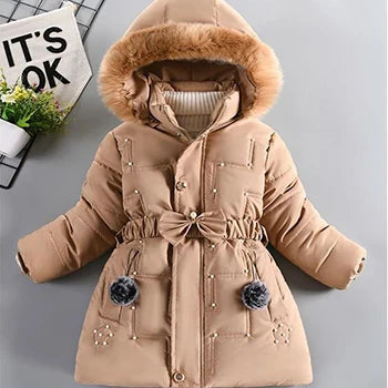 Veste d'hiver grande taille pour filles - le coffre a jouets- Comme la photo 2 / 7T-8T(140)