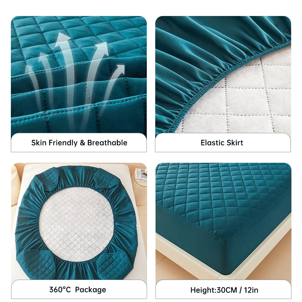 Protège-matelas imperméable et confortable – Drap-housse épais