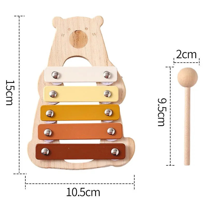Instruments de musique Montessori en bois pour bébé