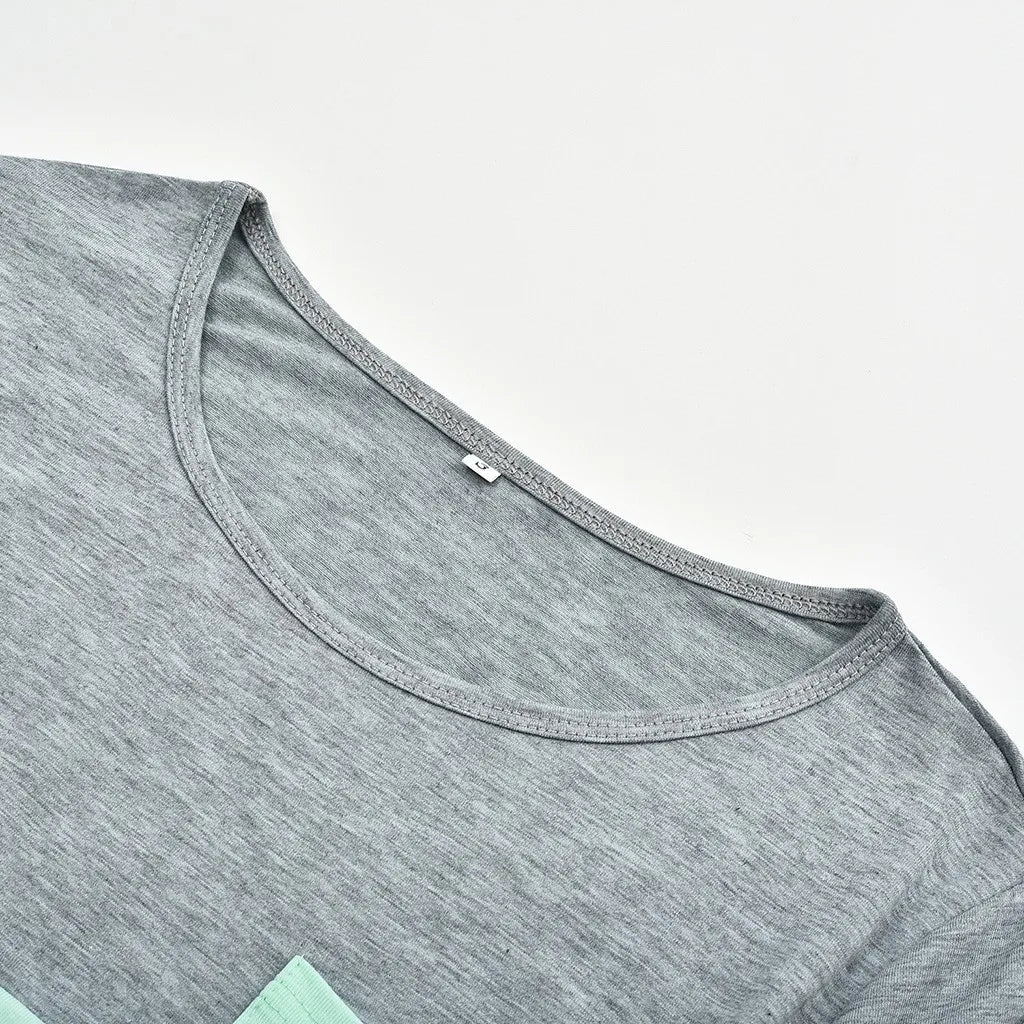 T-shirt à manches longues pour femmes enceintes, chemise d'allaitement, chemise d'allaitement, couture de document, mode décontractée