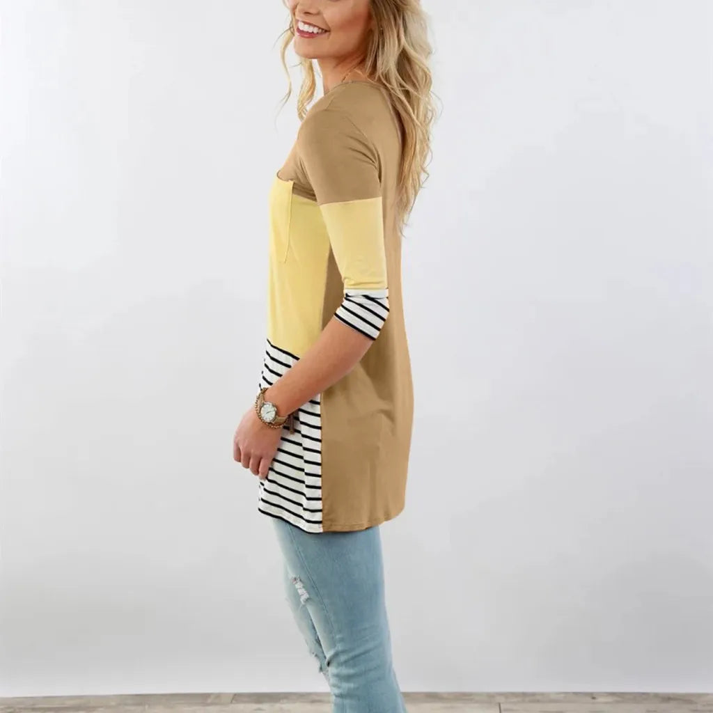 T-shirt à manches longues pour femmes enceintes, chemise d'allaitement, chemise d'allaitement, couture de document, mode décontractée