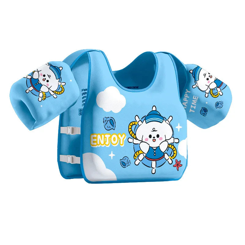 Gilet flottant enfant avec brassards réglables