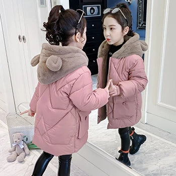 Veste d'hiver grande taille pour filles - le coffre a jouets- Comme la photo 17 / 7T-8T(140)