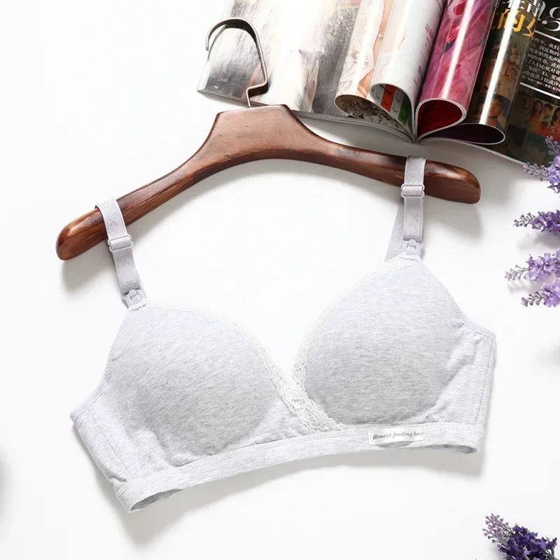 Soutien-gorge d'allaitement sans fil pour femme enceinte, lingerie taille unique, sous-vêtement de sommeil