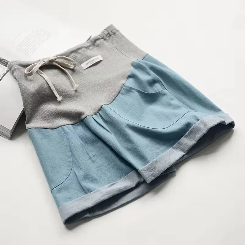 Pantalon d'Été pour Femmes Enceintes - le coffre a jouets- bleu foncé / M