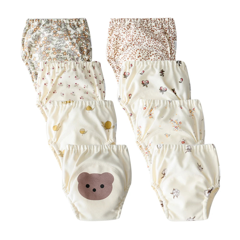Culotte d’Entraînement Lavable pour Bébé – Lot de 8 pièces