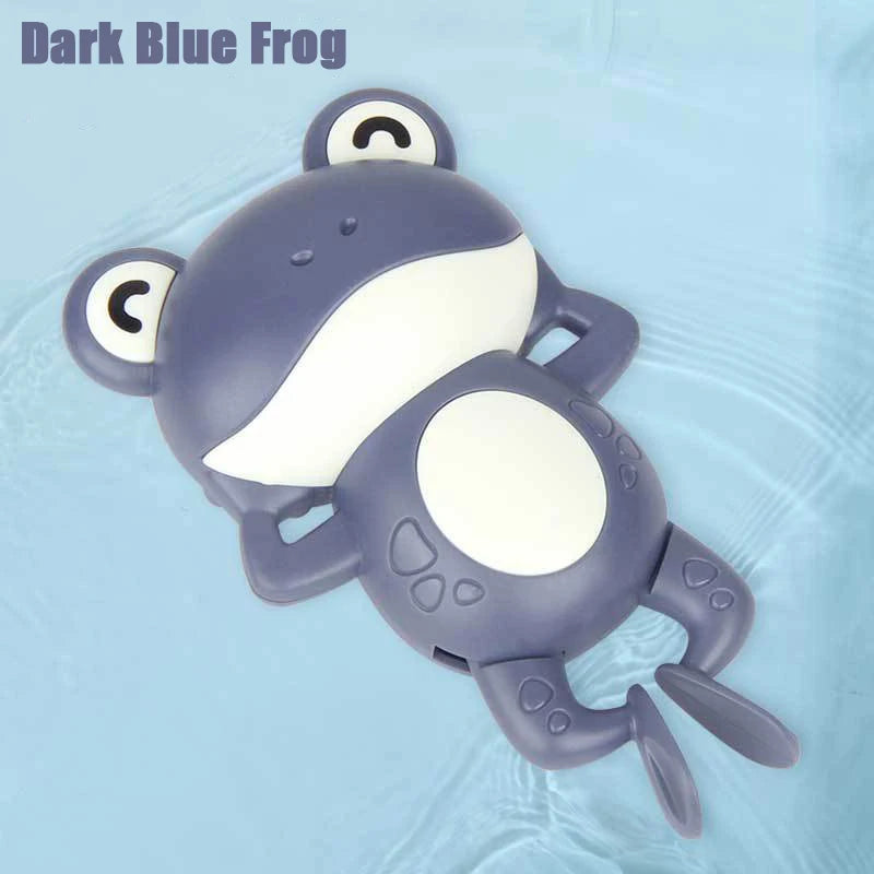 Jouets de Bain Bébé - Baleine et Tortue Nageuses | Amusement Aquatique pour Enfants - le coffre a jouets- grenouille bleu foncé
