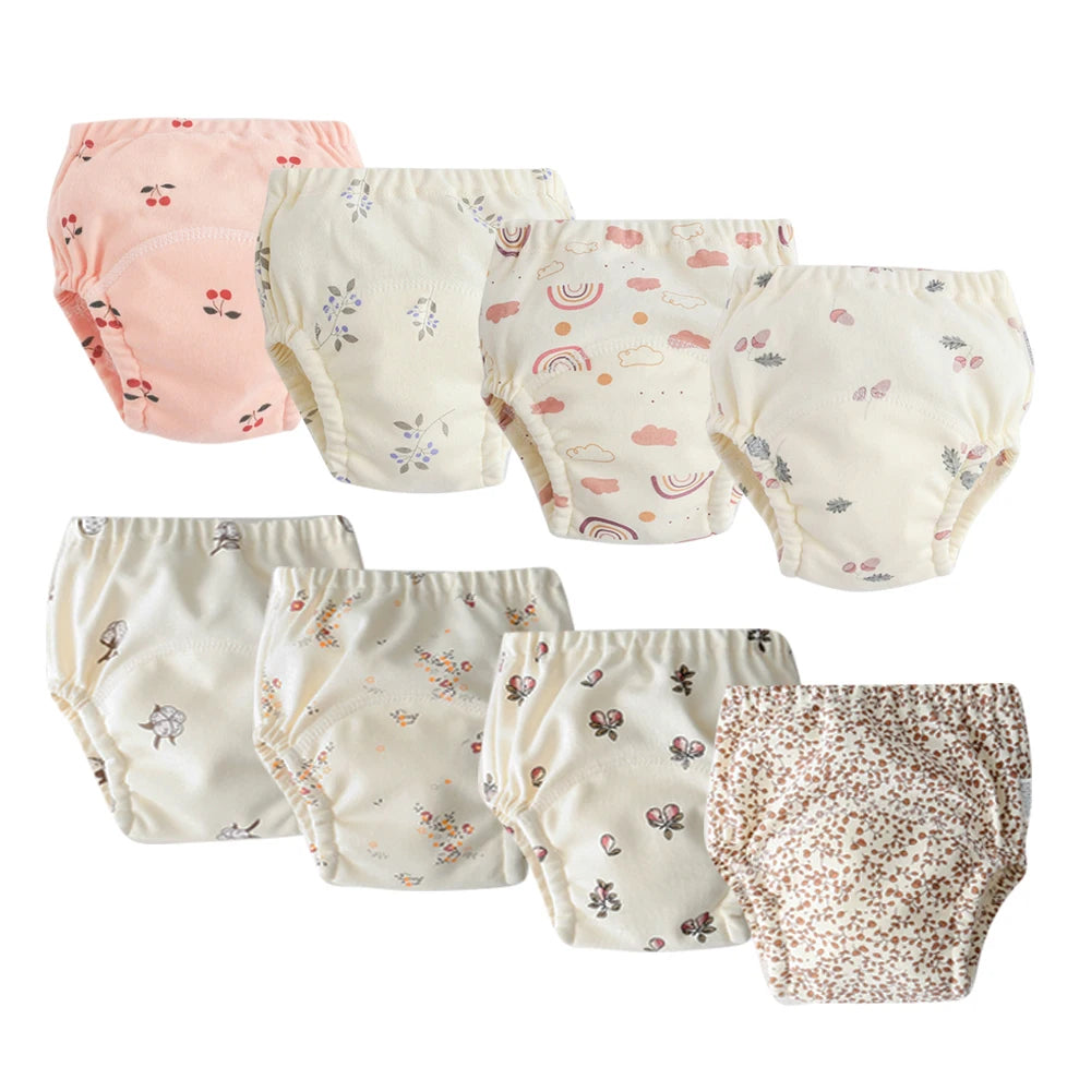 Culotte d’Entraînement Lavable pour Bébé – Lot de 8 pièces