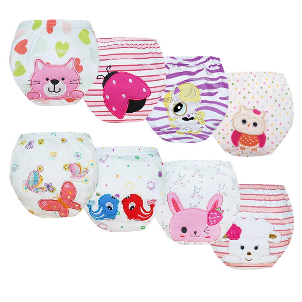 Culotte d’Entraînement Lavable pour Bébé – Lot de 8 pièces