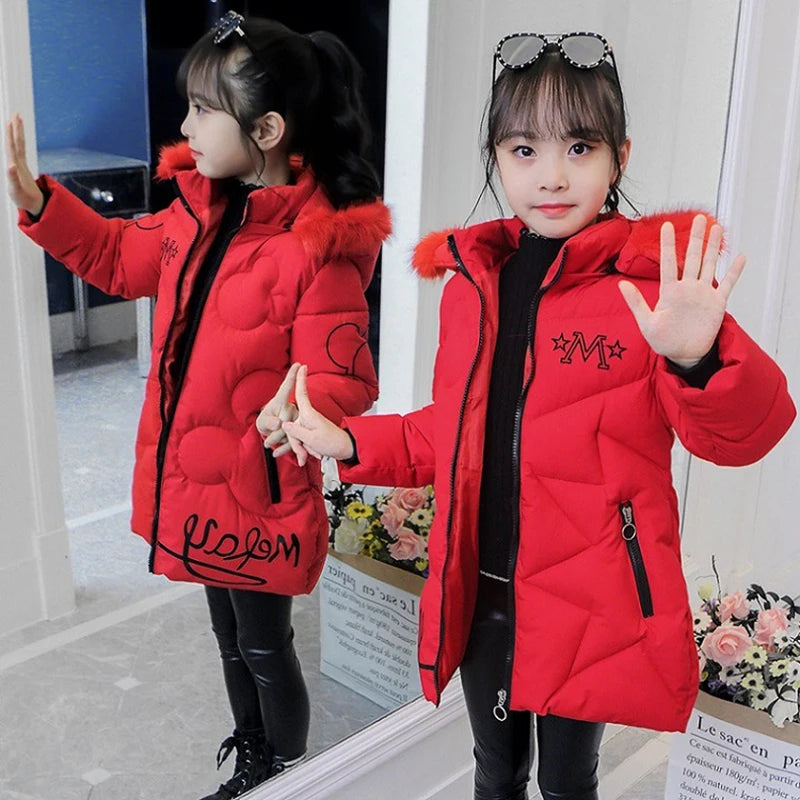 Veste d'hiver grande taille pour filles