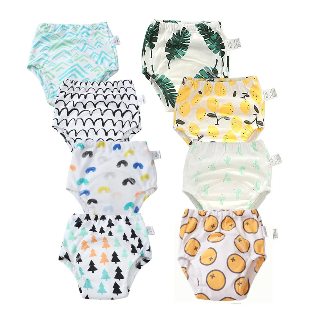 Culotte d’Entraînement Lavable pour Bébé – Lot de 8 pièces