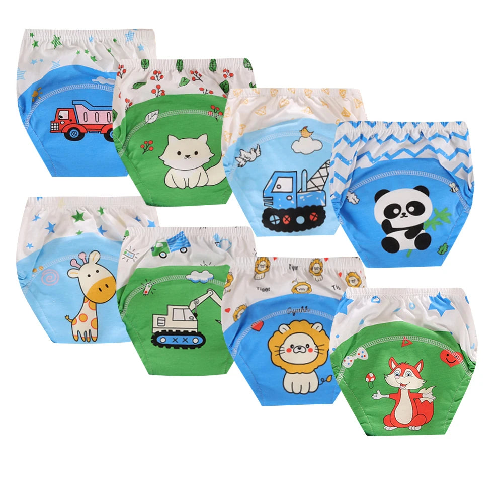 Culotte d’Entraînement Lavable pour Bébé – Lot de 8 pièces