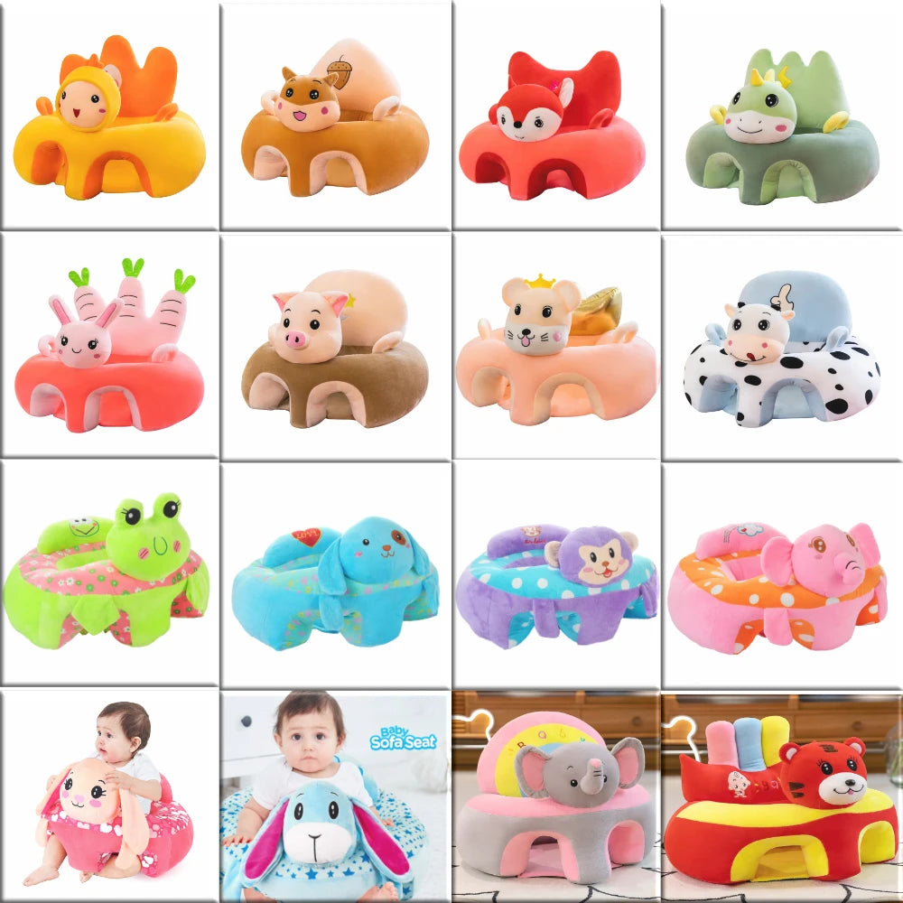 Siège de Soutien en Peluche pour Bébé – Confort et Apprentissage 🐻