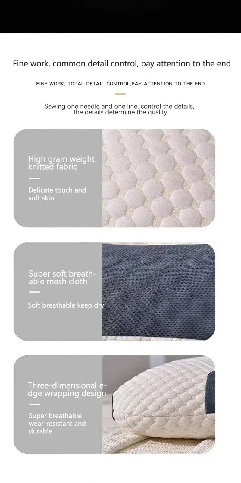 Oreiller cervical Orth4WD en fibre de soja, oreiller de massage SPA, aide à dormir et à protéger le cou, ménage